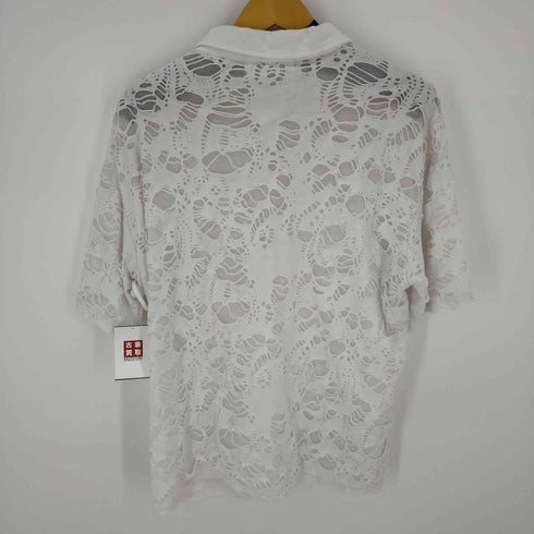 BABYSTUDIOS パンチング加工 S/Sポロシャツ メンズ L
