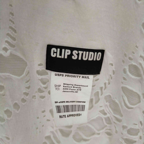 BABYSTUDIOS パンチング加工 S/Sポロシャツ メンズ L