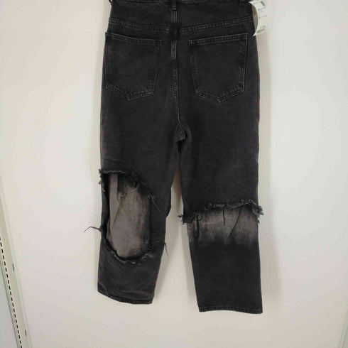 SURBLACK ダメージ加工ワイドバギーデニム ブラックデニム レディース M