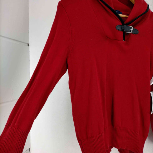 チャップス CHAPS ベルト付き ショールカラー コットンニット レディース import:M