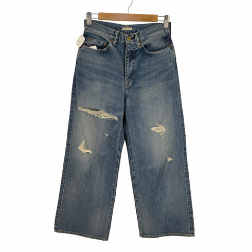 ジョンブル Johnbull ヴィンテージ加工 ワイドデニムパンツ レディース 3S