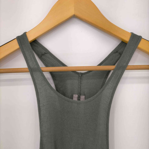 リックオウエンス RICK OWENS 18SS コットンガーゼロングカットオフタンクトップ カットソー レディース import:XS