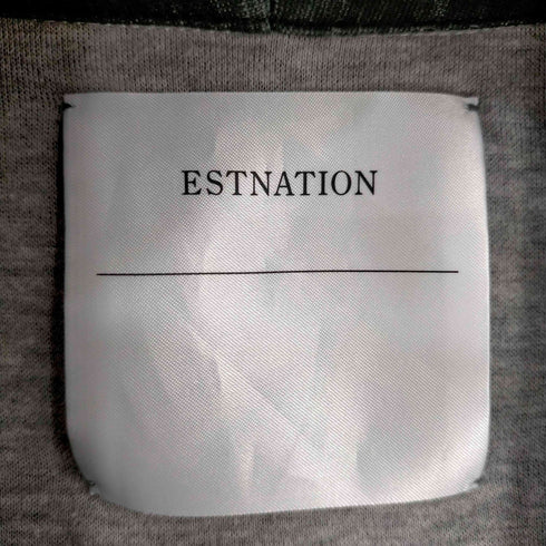 エストネーション ESTNATION ラミーコットンダブルフェイス ショールカラーカーディガン レディース
