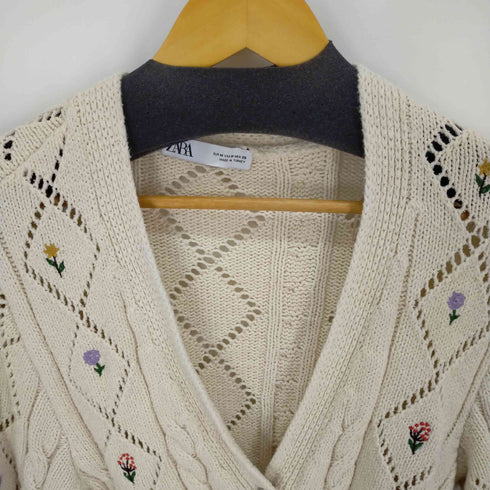 ザラ ZARA GEM BUTTON GARDIGAN レディース JPN:M