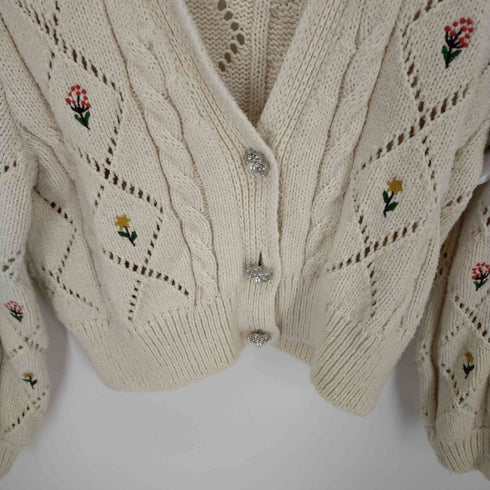 ザラ ZARA GEM BUTTON GARDIGAN レディース JPN:M