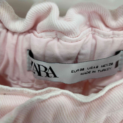 ザラ ZARA サルエルカラーデニム レディース 38
