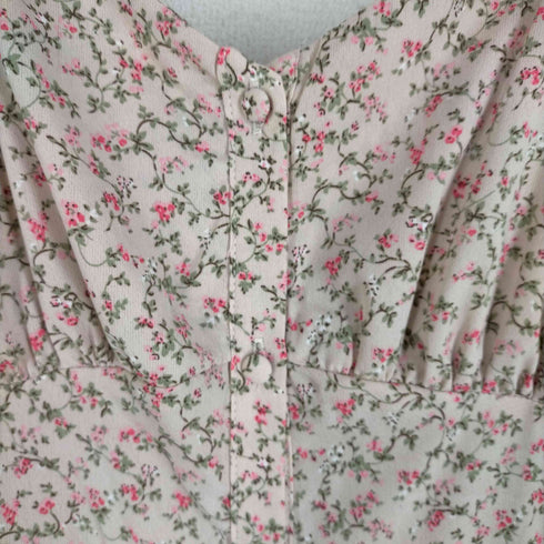 ジュノア JUNOAH アンサンブル 花柄シフォンワンピース レディース JPN:M