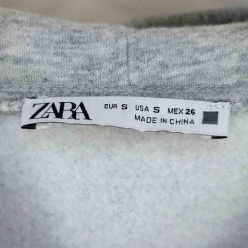 ザラ ZARA クロップド プルオーバーパーカー レディース import:S
