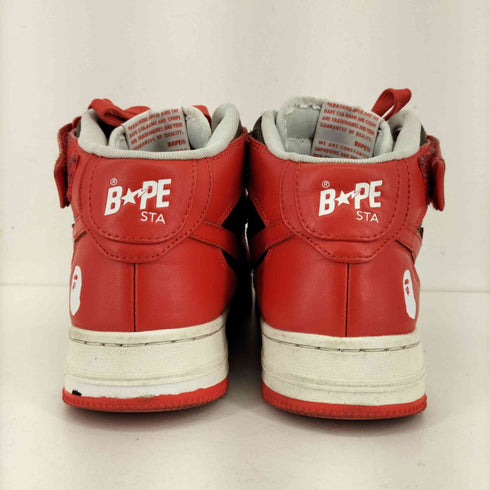 アベイシングエイプ A BATHING APE ハイカットレザースニーカー BAPE STA メンズ JPN:26