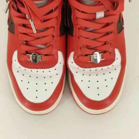 アベイシングエイプ A BATHING APE ハイカットレザースニーカー BAPE STA メンズ JPN:26