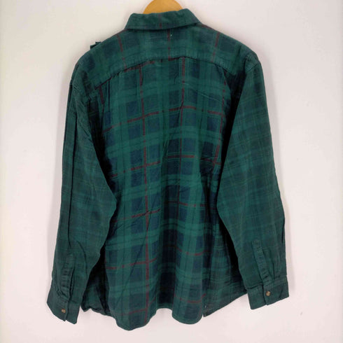 リビルドバイニードルズ rebuild by needles FLANNEL SHIRT RIBBON OVERDYE メンズ