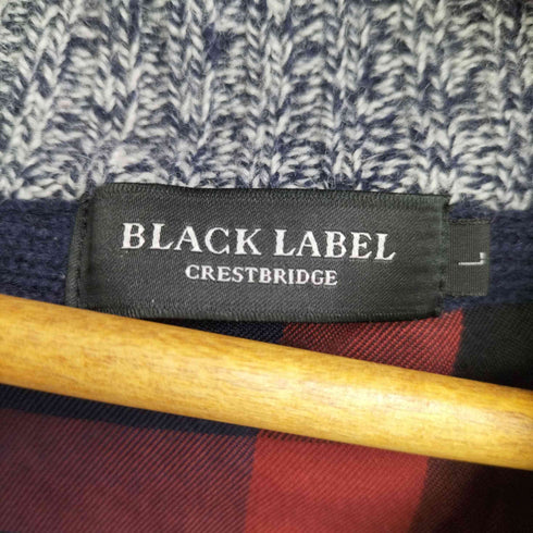 ブラックレーベルクレストブリッジ BLACK LABEL CRESTBRIDGE ショールカラーニットカーディガン メンズ import:L