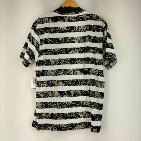 ブラックレーベルクレストブリッジ BLACK LABEL CRESTBRIDGE ボタニカル ボーダー柄 S/Sカットソー メンズ JPN:L