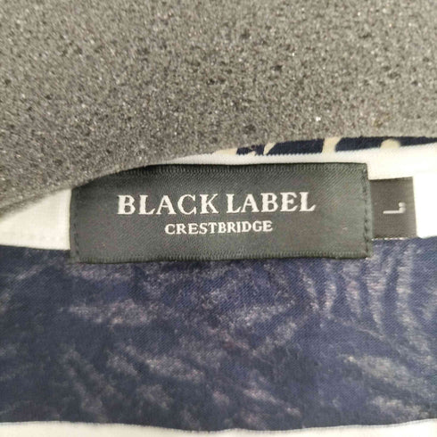ブラックレーベルクレストブリッジ BLACK LABEL CRESTBRIDGE ボタニカル ボーダー柄 S/Sカットソー メンズ JPN:L