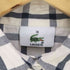ラコステ LACOSTE ロゴ刺繍 チェック ハーフボタンシャツ レディース FR:38
