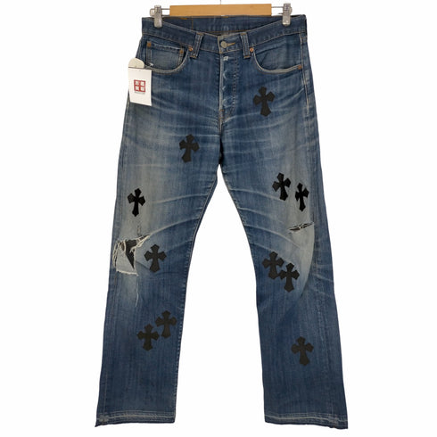 リーバイス Levis クロスパッチ ダメージデニム メンズ W31 W32