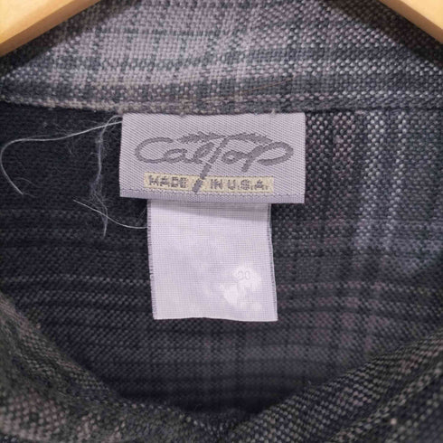 キャルトップ CALTOP USA製 シャドウチェック半袖シャツ メンズ