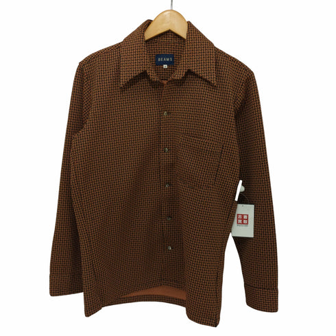 ビームス BEAMS 00s OLD 幾何学オープンカラー長袖シャツ メンズ JPN:M