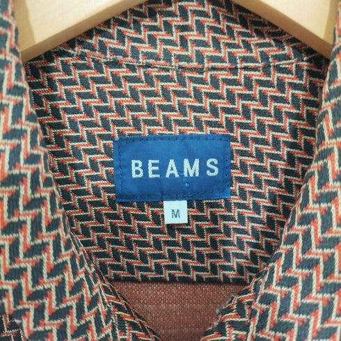ビームス BEAMS 00s OLD 幾何学オープンカラー長袖シャツ メンズ JPN:M