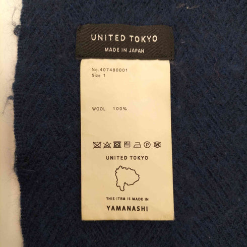 ユナイテッドトウキョウ UNITED TOKYO マルチカラー ウール 大判マフラー メンズ 1