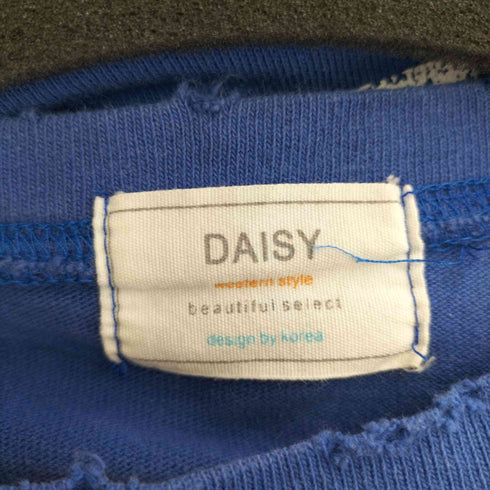 デイジー DAISY ダメージ加工 両面プリントS/Sカットソー レディース