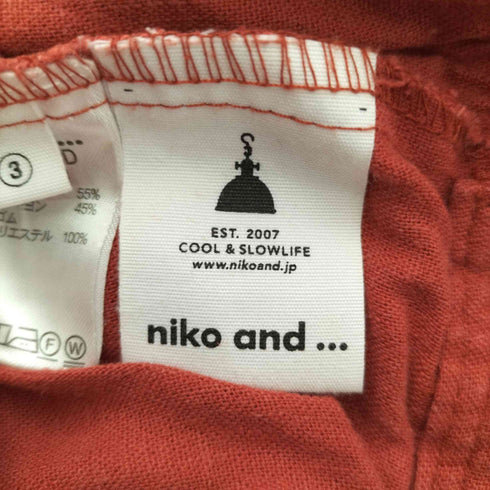 ニコアンド Niko and... リネンレーヨンワイドパンツ レディース JPN:M