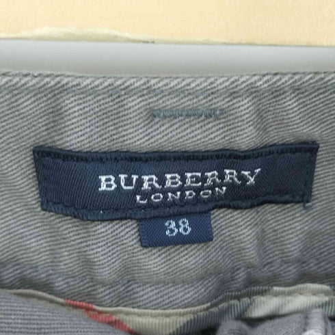 バーバリーロンドン BURBERRY LONDON ロゴプレート 5ポケットストレートパンツ レディース 38