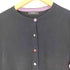 ポールスミスブラック Paul Smith BLACK 宝石ボタン 裾バイカラー ニットカーディガン レディース import:M