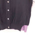 ポールスミスブラック Paul Smith BLACK 宝石ボタン 裾バイカラー ニットカーディガン レディース import:M