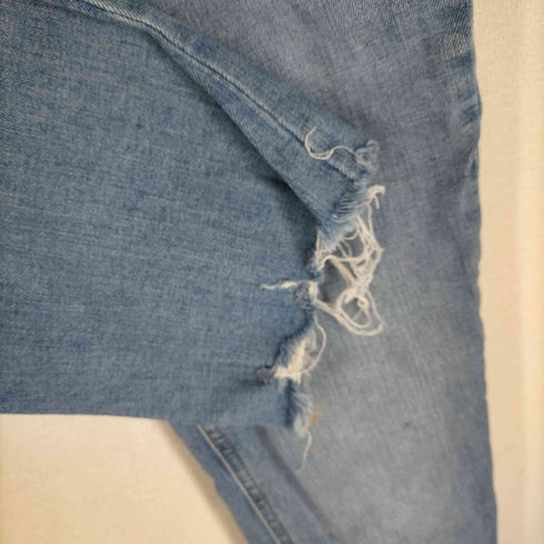 ザラ ZARA 裾切りっぱなし ボタンフライデニムパンツ レディース EUR:38