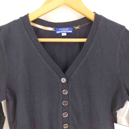 バーバリーブルーレーベル BURBERRY BLUE LABEL ハーフボタン Vネックニット カーディガン レディース EUR:38