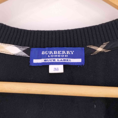 バーバリーブルーレーベル BURBERRY BLUE LABEL ハーフボタン Vネックニット カーディガン レディース EUR:38