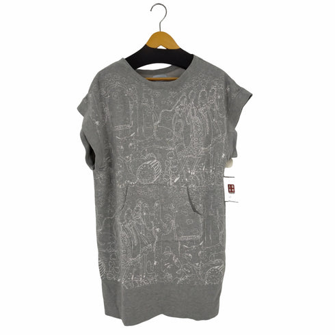 ツモリチサト TSUMORI CHISATO ROOM デザインプリント ノースリーブスウェット レディース import:M