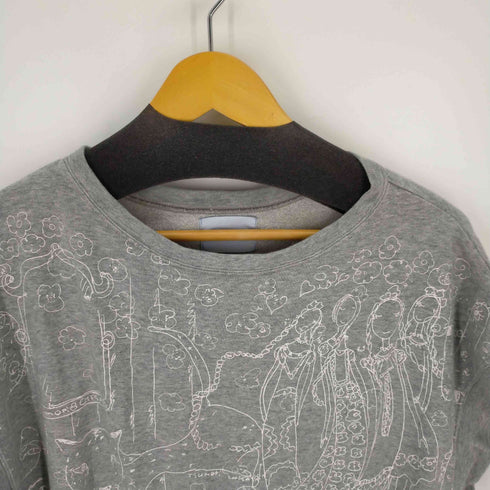 ツモリチサト TSUMORI CHISATO ROOM デザインプリント ノースリーブスウェット レディース import:M