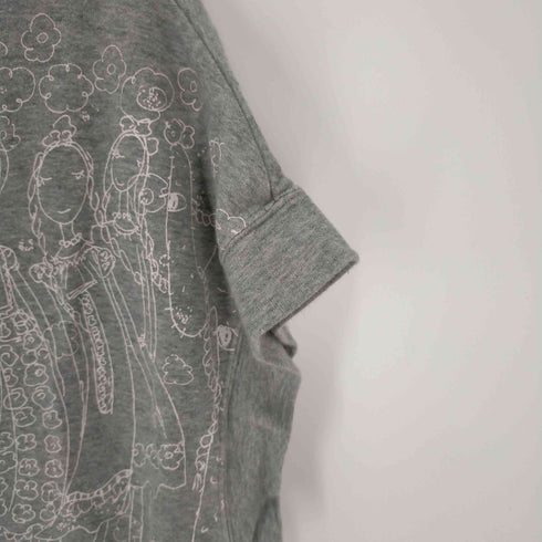 ツモリチサト TSUMORI CHISATO ROOM デザインプリント ノースリーブスウェット レディース import:M
