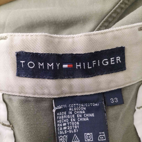 トミーヒルフィガー TOMMY HILFIGER ワンポイントロゴ刺繍チノショーツ メンズ 33