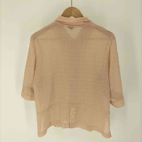 FASHION MARUKO S/S シアサッカー シャツ シェルボタン レディース