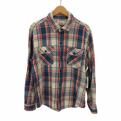 アルカルザ ALCARZA HEAVY FLANNEL コットンチェックヘビネルシャツ メンズ import:XL