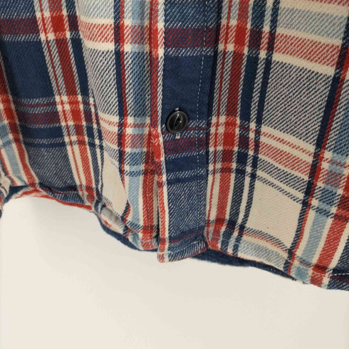 アルカルザ ALCARZA HEAVY FLANNEL コットンチェックヘビネルシャツ メンズ import:XL