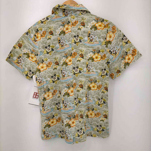 aulani MADE IN USA キャラクターホテルアロハシャツ レディース import:XS