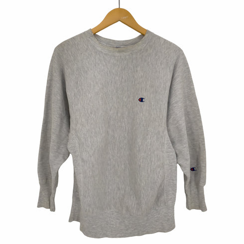チャンピオン Champion 90s USA製 刺繍タグ 目付き REVERSE WEAVE クルーネックスウェット メンズ import:M
