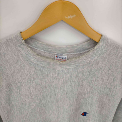 チャンピオン Champion 90s USA製 刺繍タグ 目付き REVERSE WEAVE クルーネックスウェット メンズ import:M
