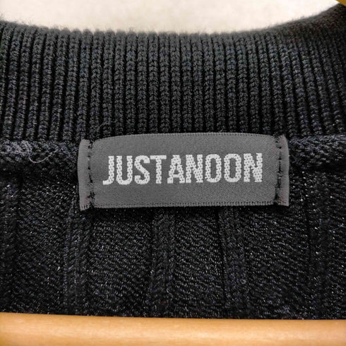JUSTANOON ケーブルニットポロワンピース レディース FREE