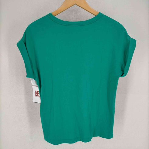 トゥービーバイアニエスベー To b. by agnes b. ロゴプリント ロールアップ ノースリーブTシャツ レディース EUR:38