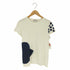 モンクレール MONCLER アシンメトリーロゴ型プリント クルーネックTシャツ レディース import:M