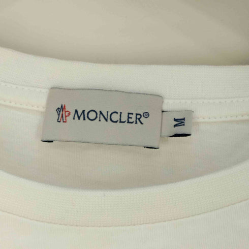 モンクレール MONCLER アシンメトリーロゴ型プリント クルーネックTシャツ レディース import:M