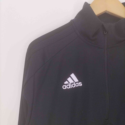 アディダス adidas パフォーマンス ロゴ プリント 3ストライプ ハーフジップ トラックジャケット メンズ O