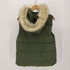 ギャップ Gap PRIMRALOFT フェイクファー ジップアップ 中綿 ベスト メンズ import:XS