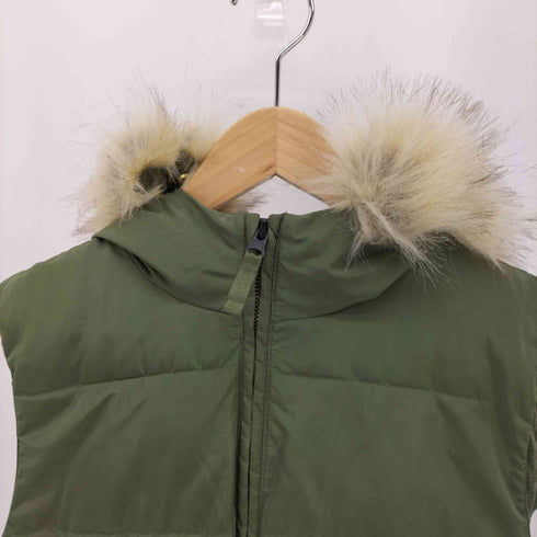 ギャップ Gap PRIMRALOFT フェイクファー ジップアップ 中綿 ベスト メンズ import:XS