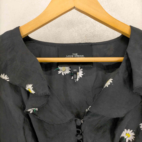 マークジェイコブス MARC JACOBS THE LOVE DRESS シルク100 フリルデザイン 花柄ワンピース レディース 00